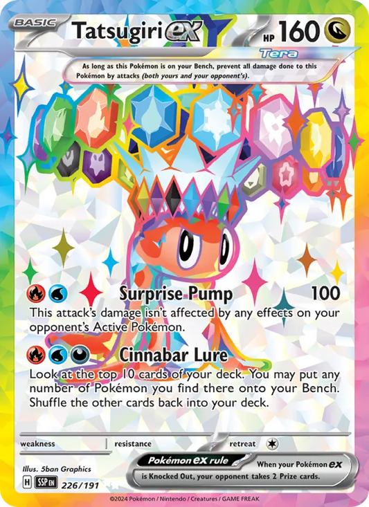 Tatsugiri ex Holo 226/191 Surging Sparks Pokémon Card