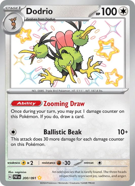 Dodrio Holo 200/91 Paldean Fates Pokémon Card