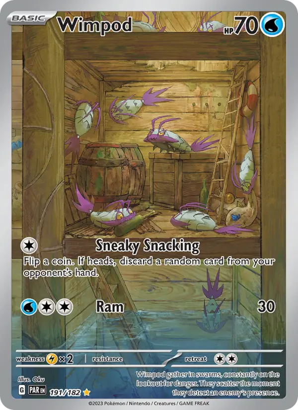 Wimpod Holo 191/182 Paradox Rift Pokémon Card