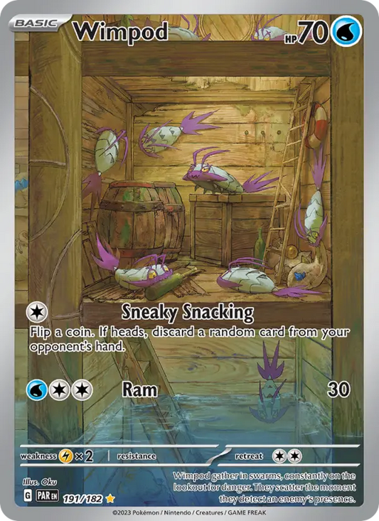 Wimpod Holo 191/182 Paradox Rift Pokémon Card