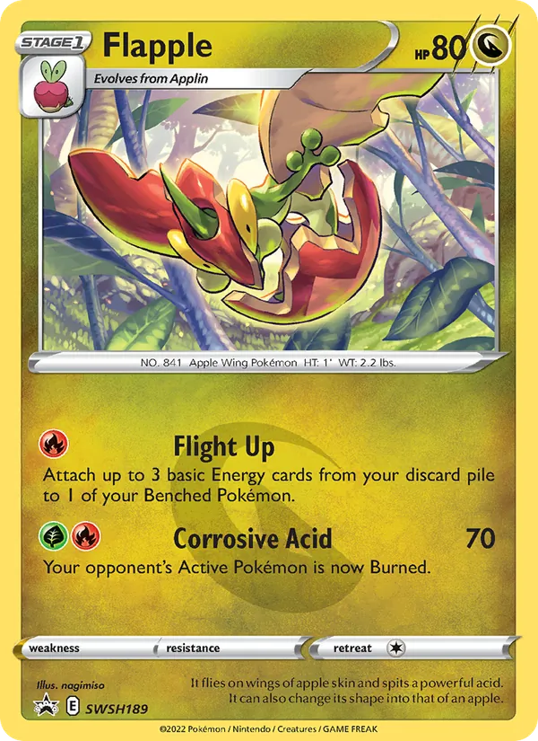 Flapple Holo WH189/307 SWSH Black Star Promos Pokémon Card