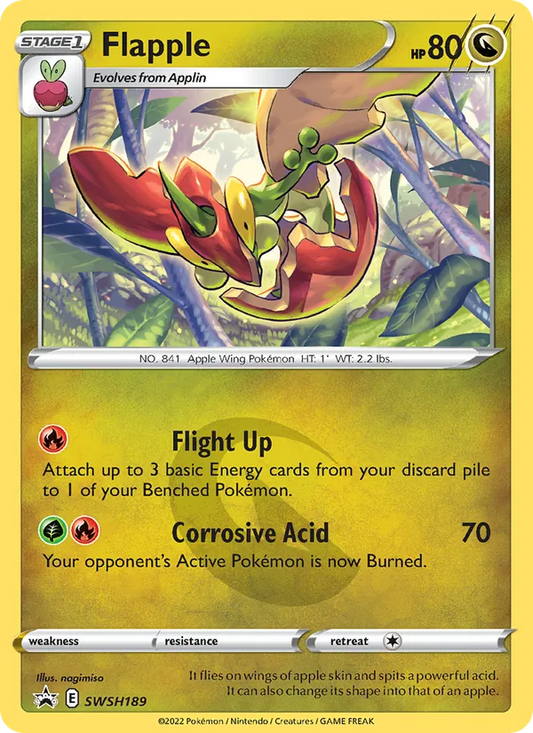 Flapple Holo WH189/307 SWSH Black Star Promos Pokémon Card