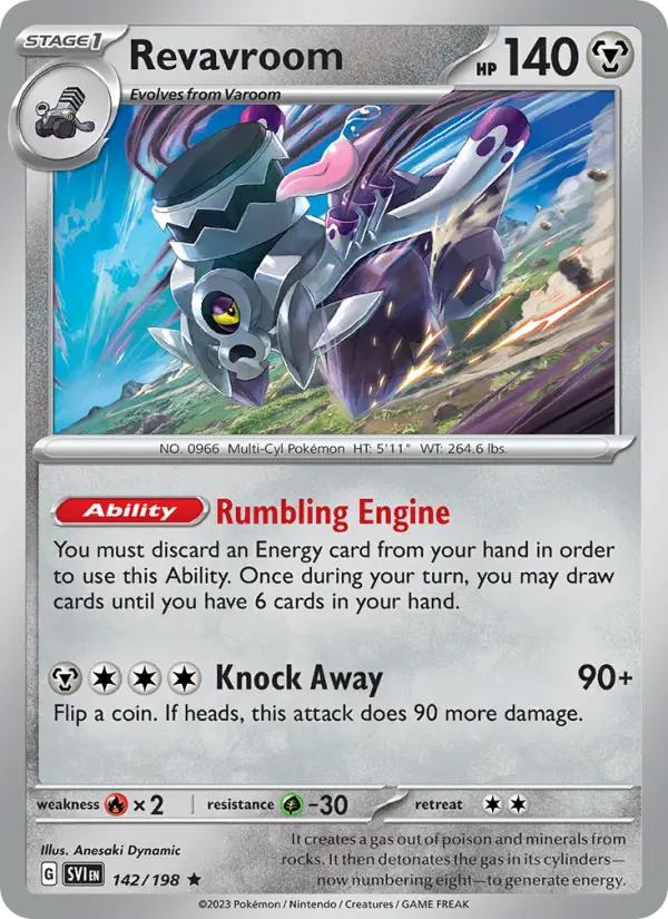 Revavroom Holo 142/198 Scarlet & Violet Pokémon Card