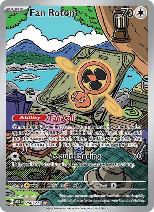 Fan Rotom Holo 250/217 Ascended Heroes Pokémon Card