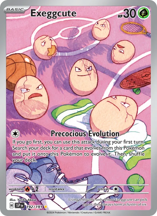 Exeggcute Holo 192/191 Surging Sparks Pokémon Card