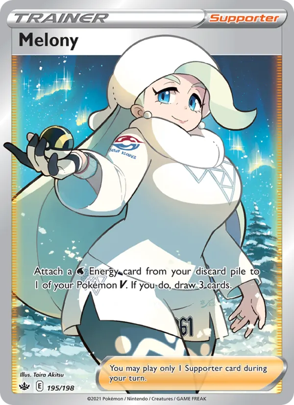 Melony Holo 195/198 Chilling Reign Pokémon Card