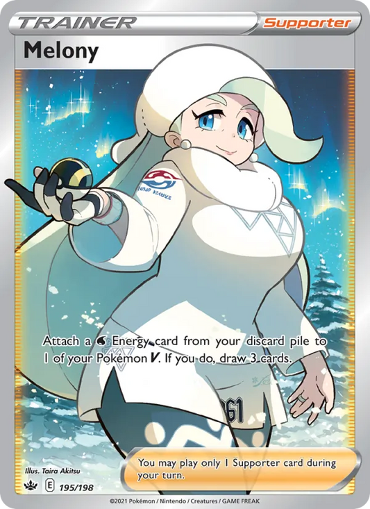 Melony Holo 195/198 Chilling Reign Pokémon Card