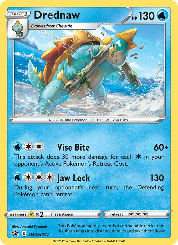 Drednaw Holo WH047/307 SWSH Black Star Promos Pokémon Card