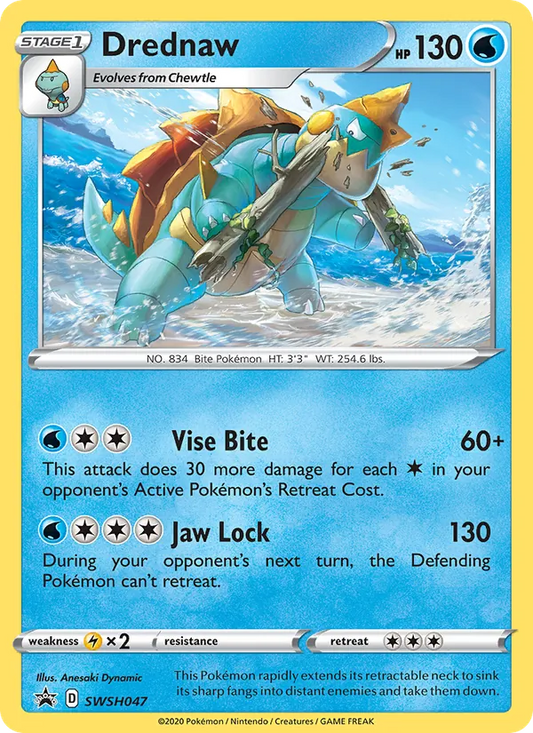 Drednaw Holo WH047/307 SWSH Black Star Promos Pokémon Card