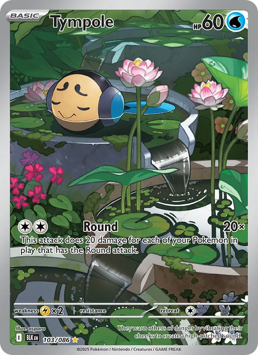 Tympole Holo 103/86 Black Bolt Pokémon Card