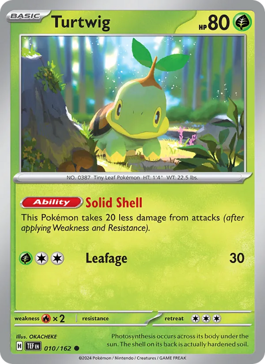 Turtwig Normal 010/162 Temporal Forces Pokémon Card