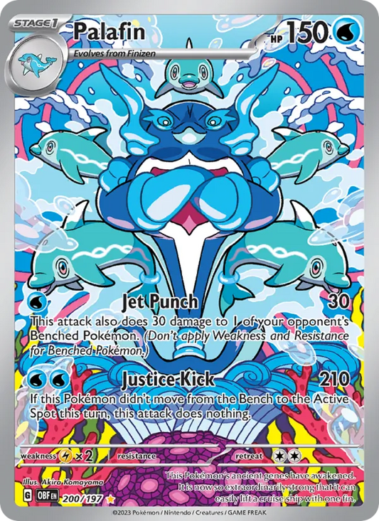Palafin Holo 200/197 Obsidian Flames Pokémon Card