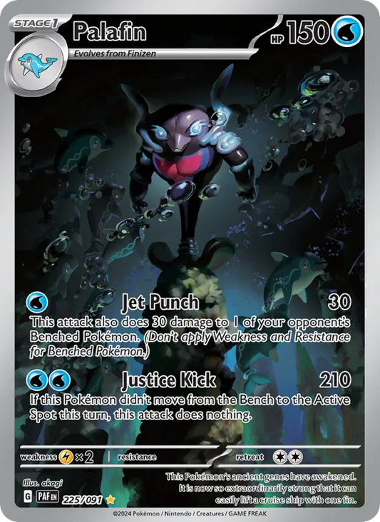 Palafin Holo 225/91 Paldean Fates Pokémon Card