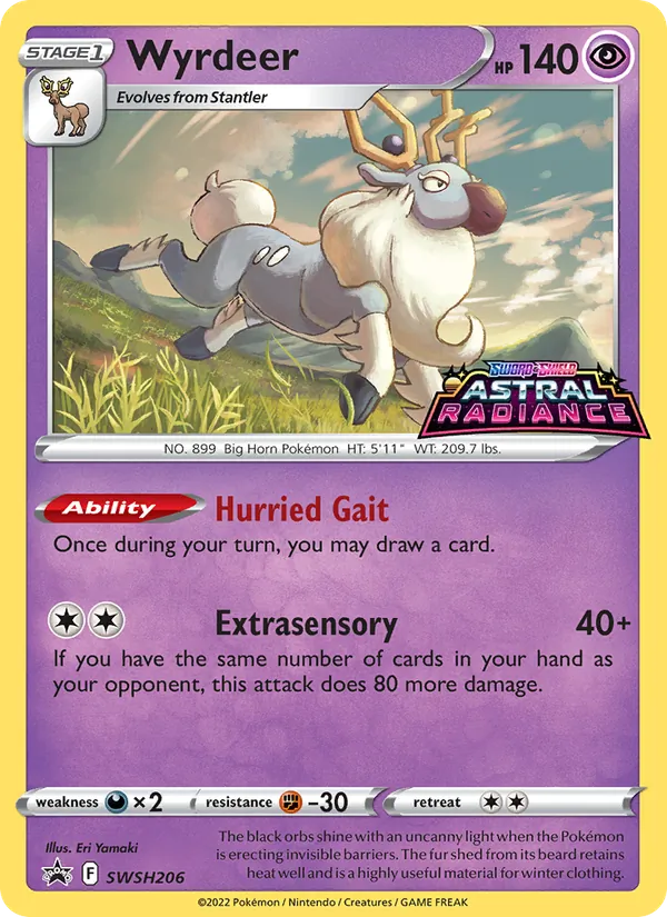 Wyrdeer Holo WH206/307 SWSH Black Star Promos Pokémon Card