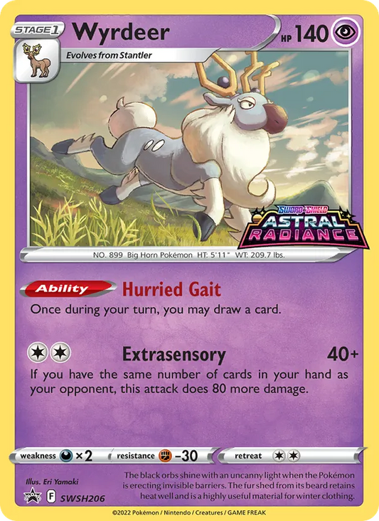 Wyrdeer Holo WH206/307 SWSH Black Star Promos Pokémon Card