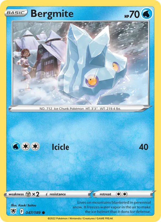 Bergmite Reverse Holo 047/189 Astral Radiance Pokémon Card