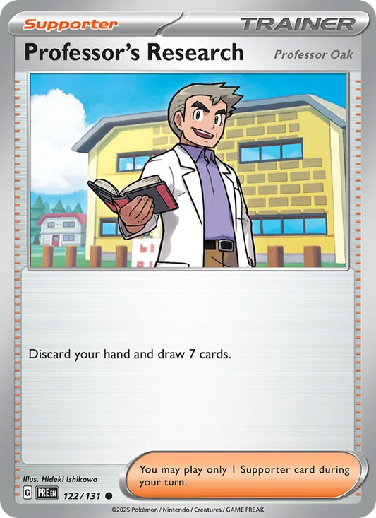 Professor's Research Normal 122/131 Prismatic Evolutions Pokémon Card