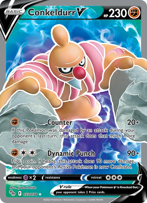 Conkeldurr V Holo 073/78 Pokémon GO Pokémon Card