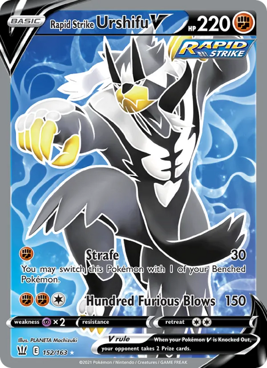 Rapid Strike Urshifu V Holo 152/163 Battle Styles Pokémon Card