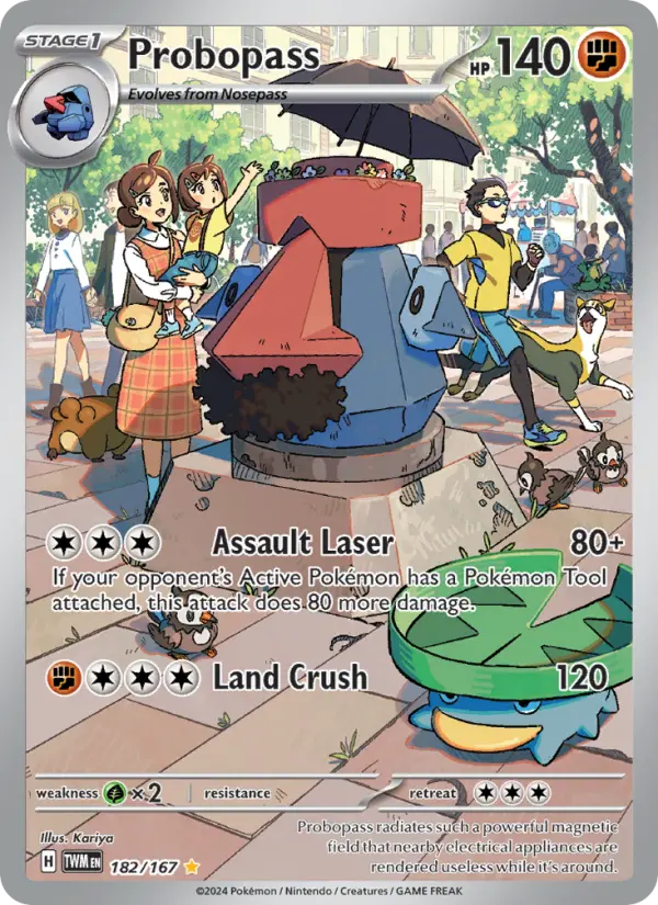 Probopass Holo 182/167 Twilight Masquerade Pokémon Card
