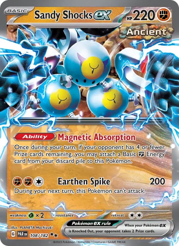 Sandy Shocks ex Holo 108/182 Paradox Rift Pokémon Card