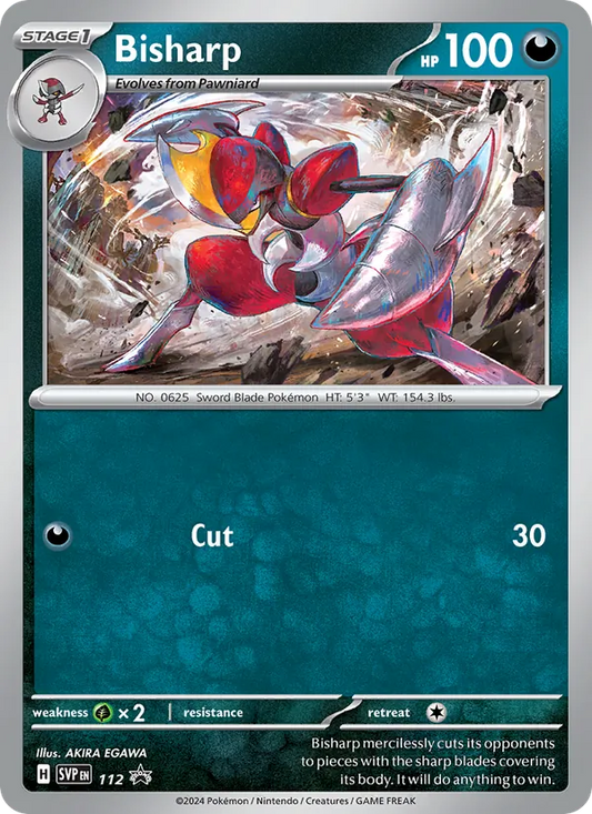 Bisharp Normal 112/225 SVP Black Star Promos Pokémon Card