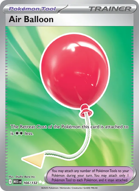 Air Balloon Holo 166/132 Mega Evolution Pokémon Card
