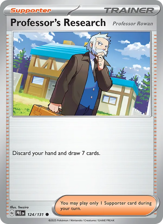 Professor's Research Normal 124/131 Prismatic Evolutions Pokémon Card
