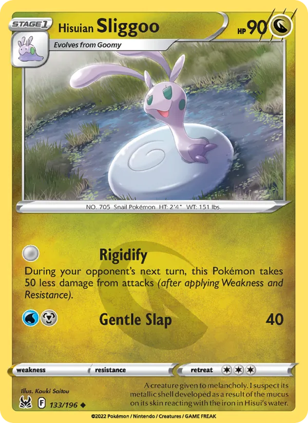 Hisuian Sliggoo Reverse Holo 133/196 Lost Origin Pokémon Card