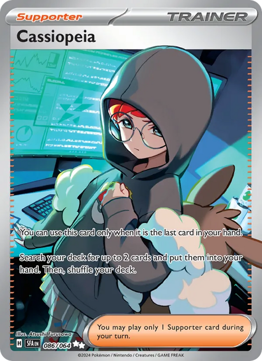 Cassiopeia Holo 086/64 Shrouded Fable Pokémon Card