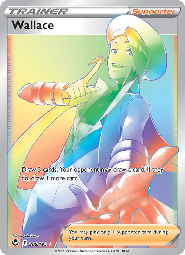 Wallace Holo 208/195 Silver Tempest Pokémon Card