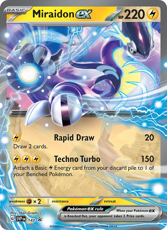 Miraidon ex Holo 143/225 SVP Black Star Promos Pokémon Card