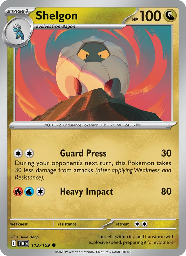 Shelgon Normal 113/159 Journey Together Pokémon Card