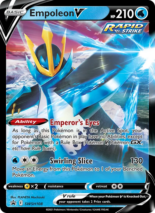 Empoleon V Holo WH108/307 SWSH Black Star Promos Pokémon Card