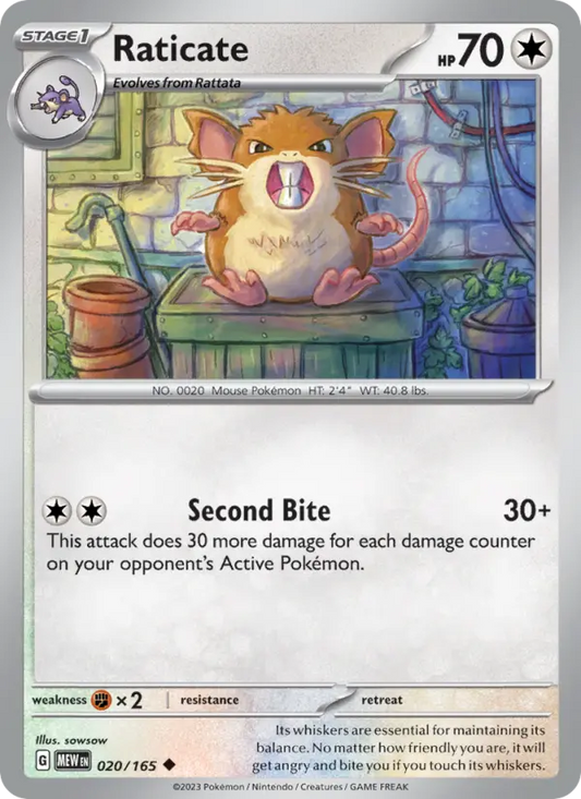Raticate (MEW) 020