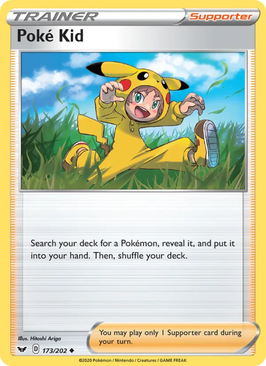 Poké Kid Normal 173/202 Sword & Shield Pokémon Card