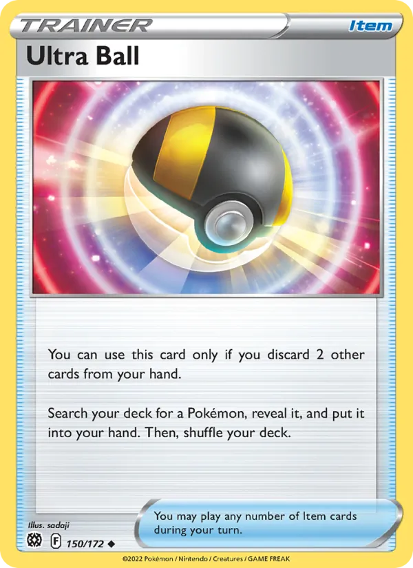 Ultra Ball Reverse Holo 150/172 Brilliant Stars Pokémon Card