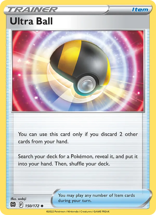 Ultra Ball Reverse Holo 150/172 Brilliant Stars Pokémon Card