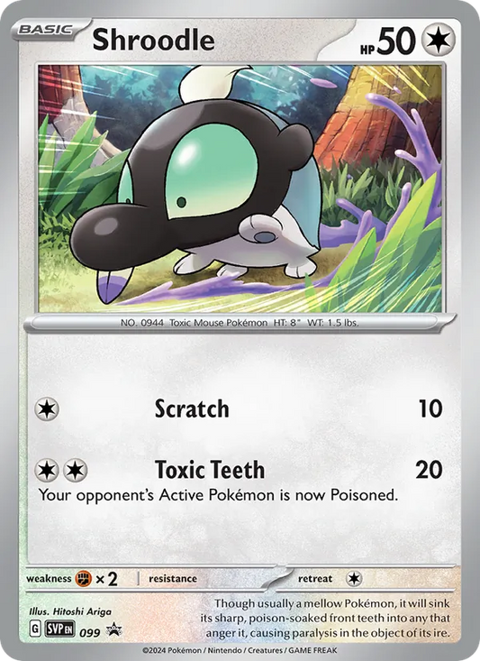 Shroodle Holo 099/225 SVP Black Star Promos Pokémon Card