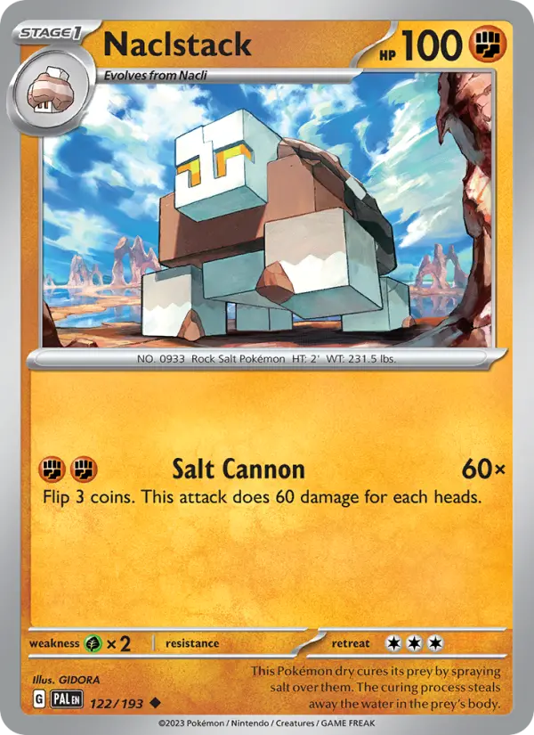 Naclstack Non-Foil 122/193 Paldea Evolved Pokémon Card