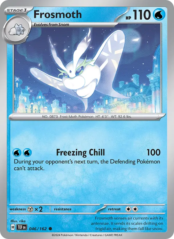 Frosmoth Reverse Holo 046/162 Temporal Forces Pokémon Card