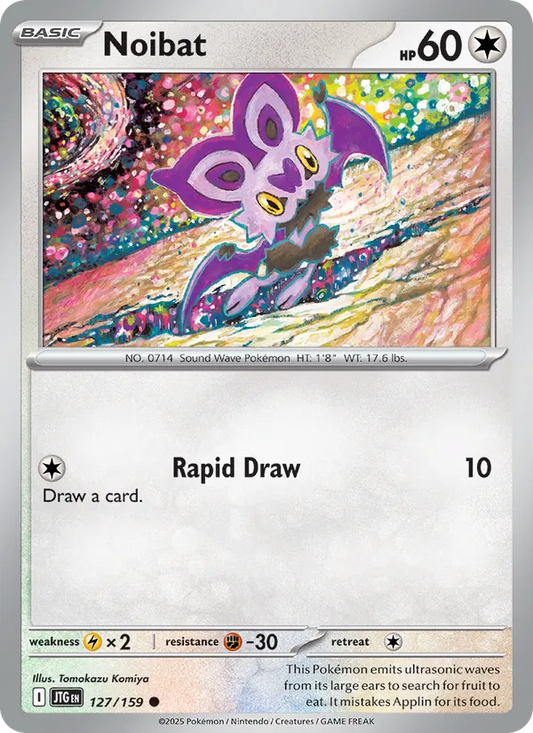Noibat Normal 127/159 Journey Together Pokémon Card