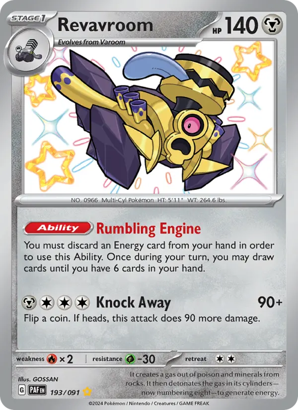Revavroom Holo 193/91 Paldean Fates Pokémon Card