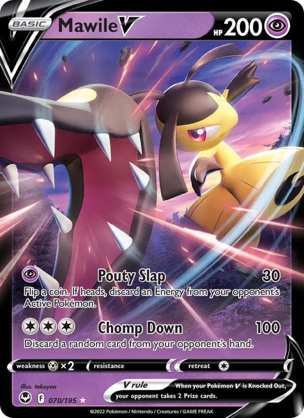 Mawile V Holo 070/195 Silver Tempest Pokémon Card