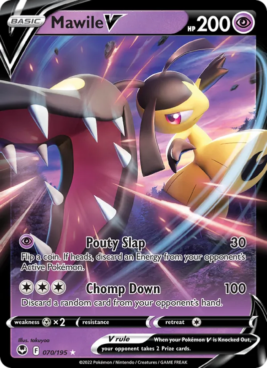 Mawile V Holo 070/195 Silver Tempest Pokémon Card