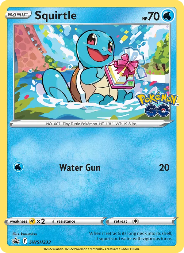 Squirtle Holo WH233/307 SWSH Black Star Promos Pokémon Card