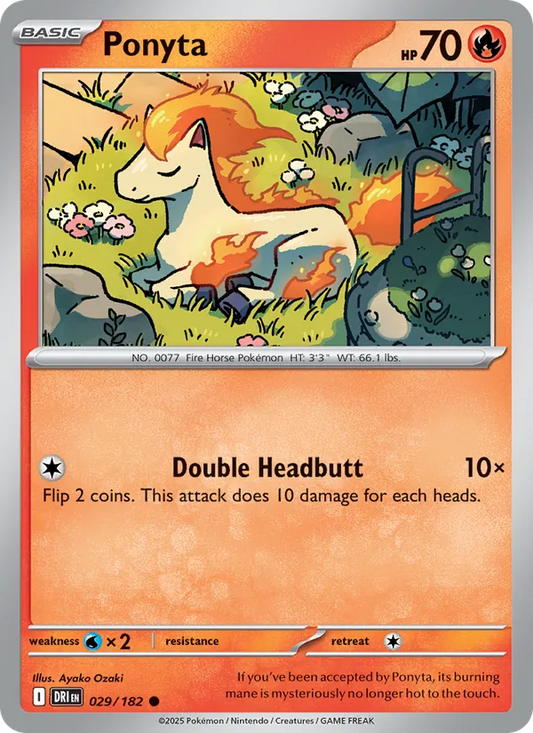 Ponyta Normal 029/182 Destined Rivals Pokémon Card