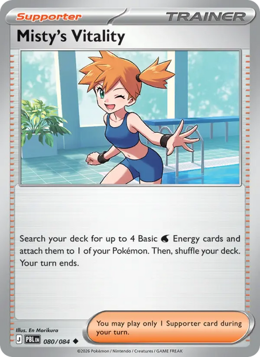 Misty's Vitality Reverse Holo 080/84 Pitch Black Pokémon Card