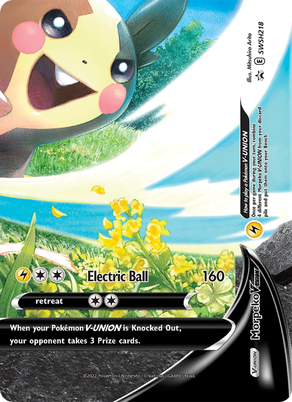 Morpeko V-UNION Holo WH218/307 SWSH Black Star Promos Pokémon Card