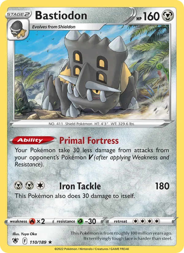 Bastiodon Reverse Holo 110/189 Astral Radiance Pokémon Card